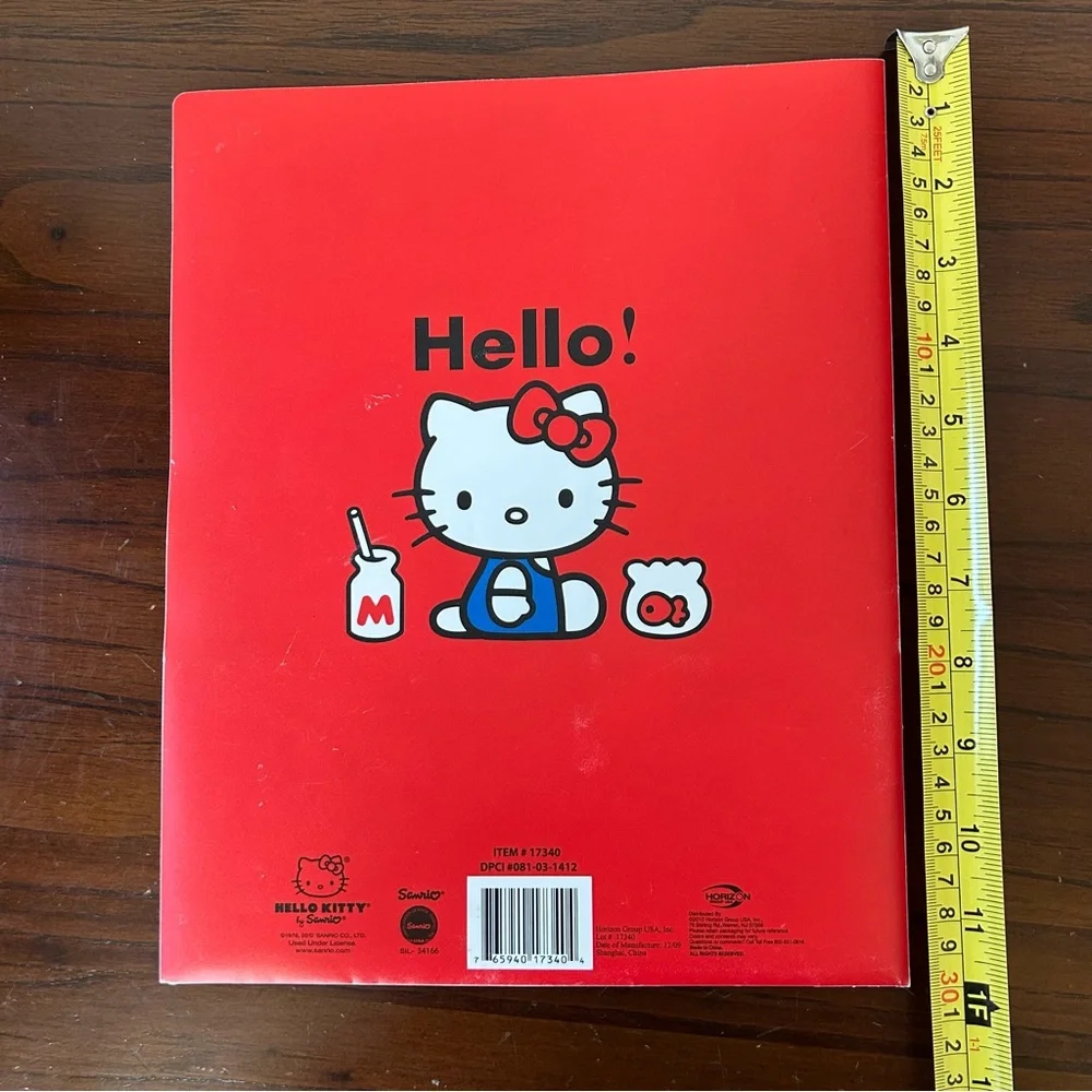 4/$15 One Hello Kitty Red Folder portfolio